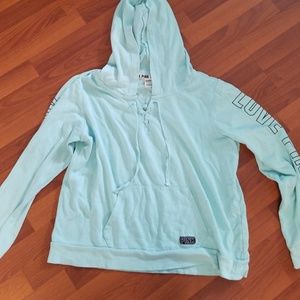 VS PINK lace up hoodie